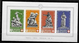 1940, B12** Block 16 Pro Patria postfrisch (15425)