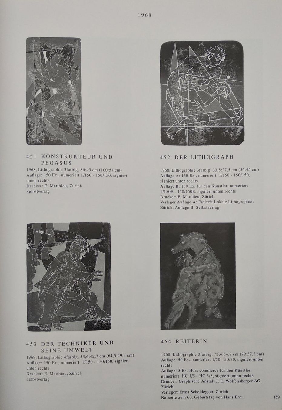 Libri: ERNI LITHOGRAPH – Usato da Goldach venduto da Gaip 3