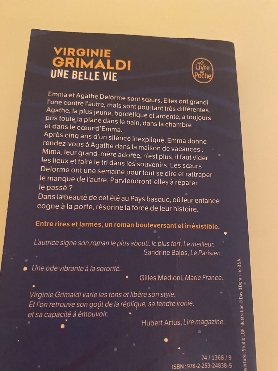 Libri: Virginie Grimaldi - Roman – Usato da Carouge GE venduto da Patounette 1