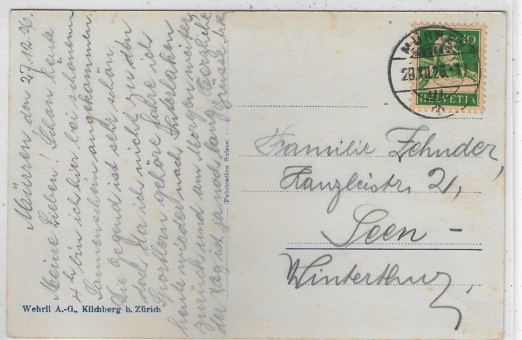 Cartoline postali: Winter in Mürren – Usato da Ettingen venduto da Kartenplanet 1