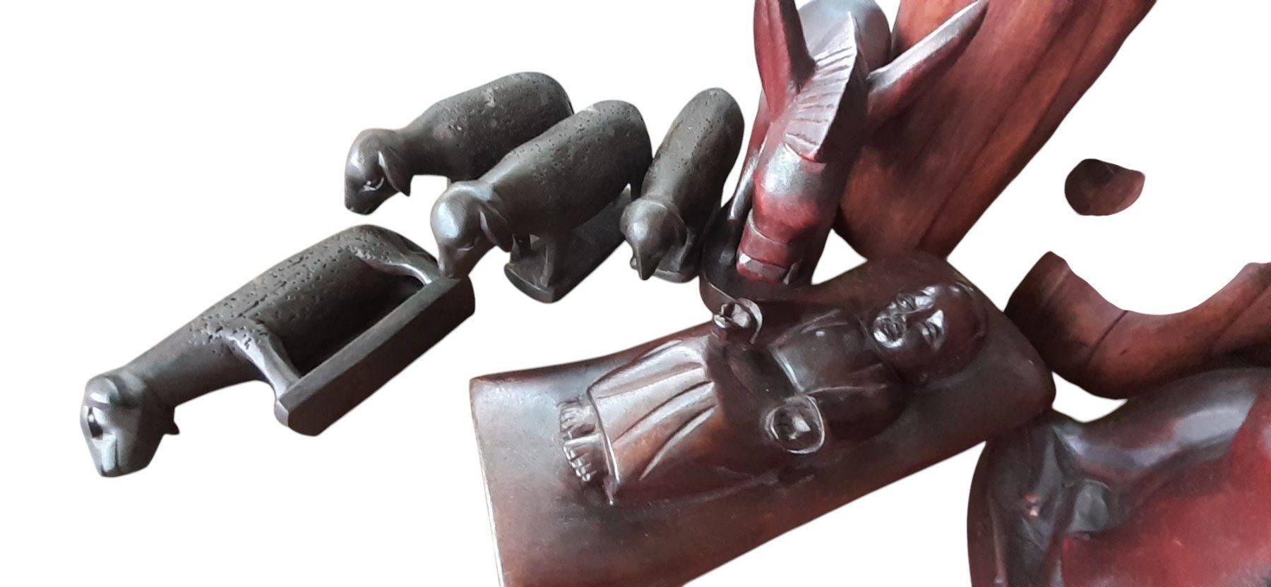 Statuette: Afrikanische Krippe mit grossen Figuren – Usato da Mörschwil venduto da antiksalon 5