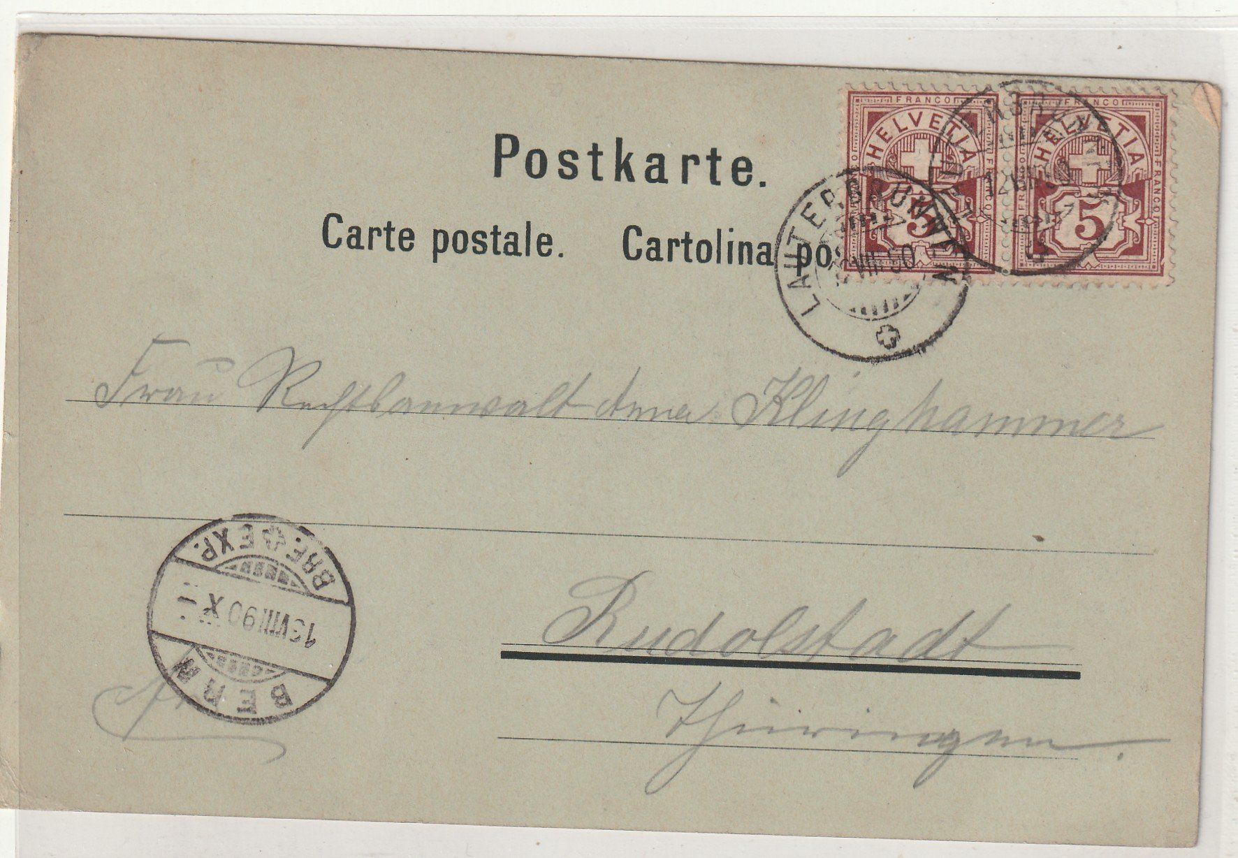 Cartes postales: Interlaken Litho – D'occasion à Rorschacherberg par fratovi2 1