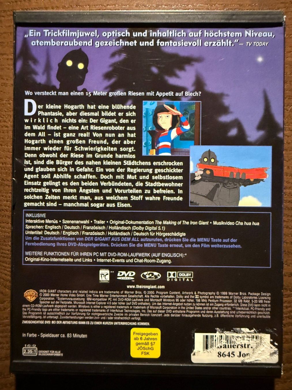 Tutti i DVDs: Der Gigant aus dem All – Usato da Zürich venduto da FilmFreunde 1