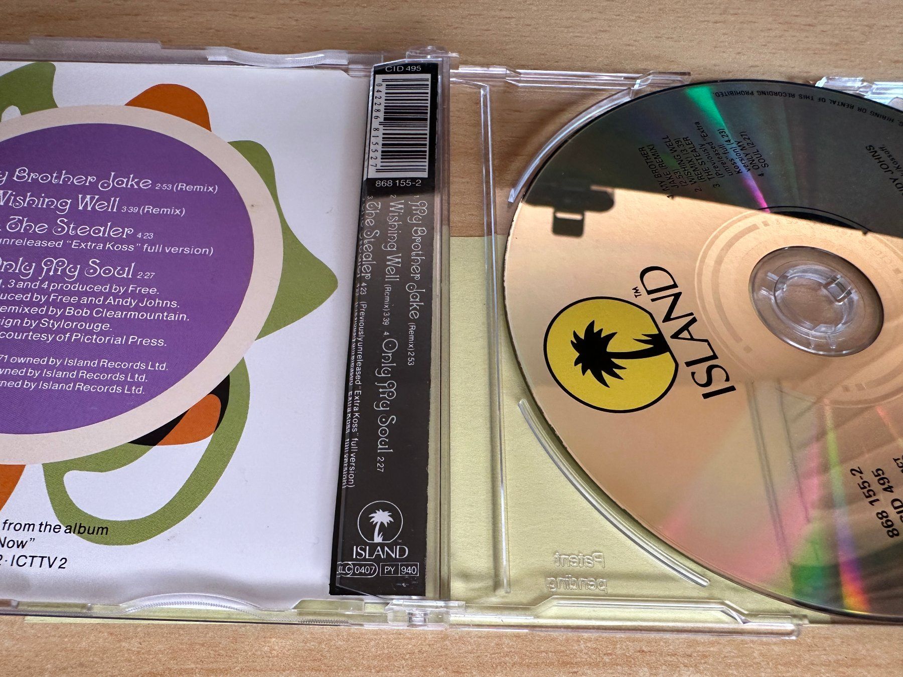 CD: Free – My Brother Jake - Single CD – Usato da Rikon im Tösstal venduto da Alpenmutz 1