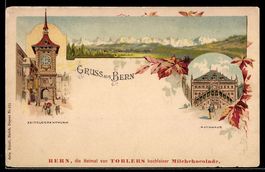 Litho Bern, Zeitglockenthurm und Rathhau