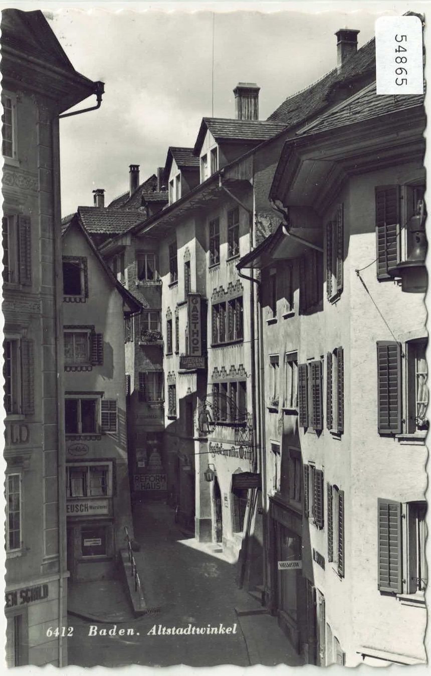 Cartoline postali: Baden - Altstadtwinkel – Usato da Ettingen venduto da Kartenplanet