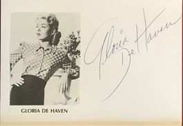 Gloria DeHaven 1925-2016 Autogramm signiert Karte 10x15cm