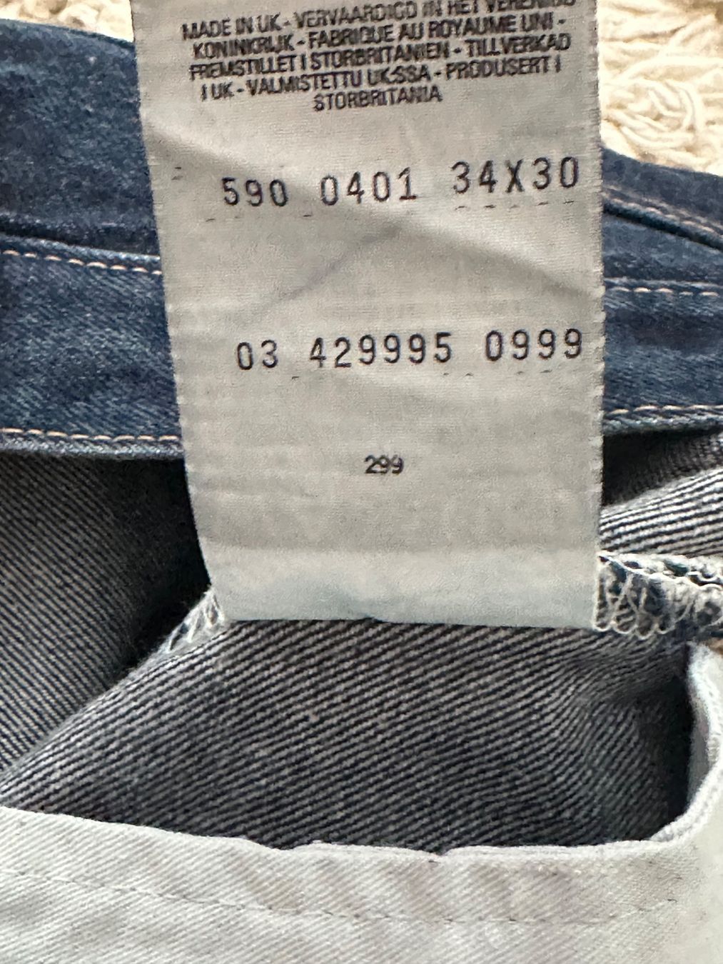 Levi's Jeans: Jeans LEVIS STRAUSS 590 Taille/Grosse W34 L30 – Usato da Bern venduto da BrandVilla 7