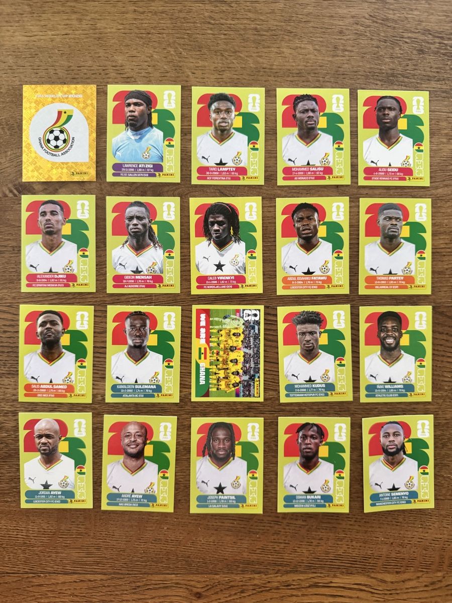 Panini Carte collezionabili: Ghana Panini WM 2026 – Nuovo (secondo la descrizione) da Emmenbrücke venduto da Lukee1901