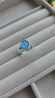 Ring  mit blauen Stein 