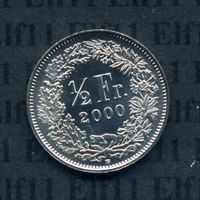 CHF___0.50 2000 stgl * nigelnagelneu! 50 Rappen
