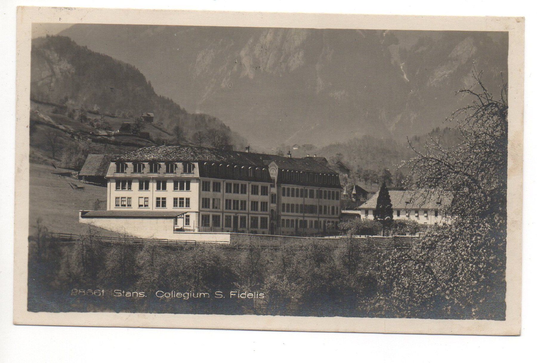 Cartoline postali: STANS Collegium St. Fidelis – Usato da Jona venduto da philajona