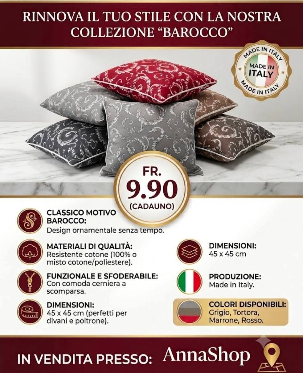 Biancheria da letto: Cuscini arredo – Nuovo e nell'imballaggio originale da Contone venduto da AnnaShop26