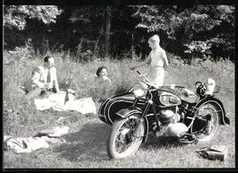 DKW RT 250/1 Viergang-Motorrad mit Beiwa