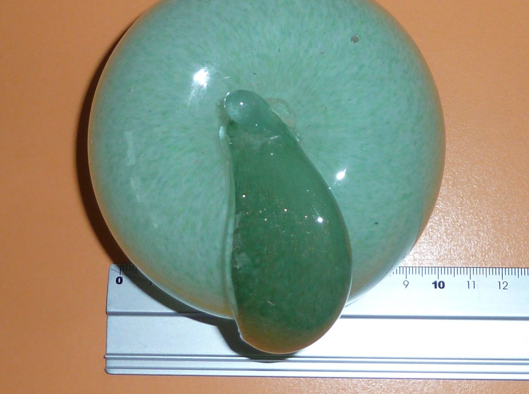 Bicchieri: Schönes schweres Glas, Apfel – Usato da Siebnen venduto da GluckPilz5684 2