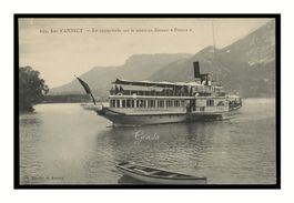 LAC D’ANNECY - 1909 “Bateau France”