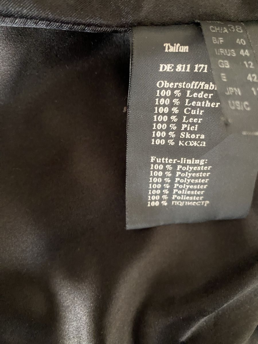 Taifun Giacche: Taifun Collection Lederblazer, schwarz, Gr. 38 – Usato da Jona venduto da Flamingoo 4