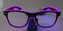 LED-Brille Neon-Party Pink