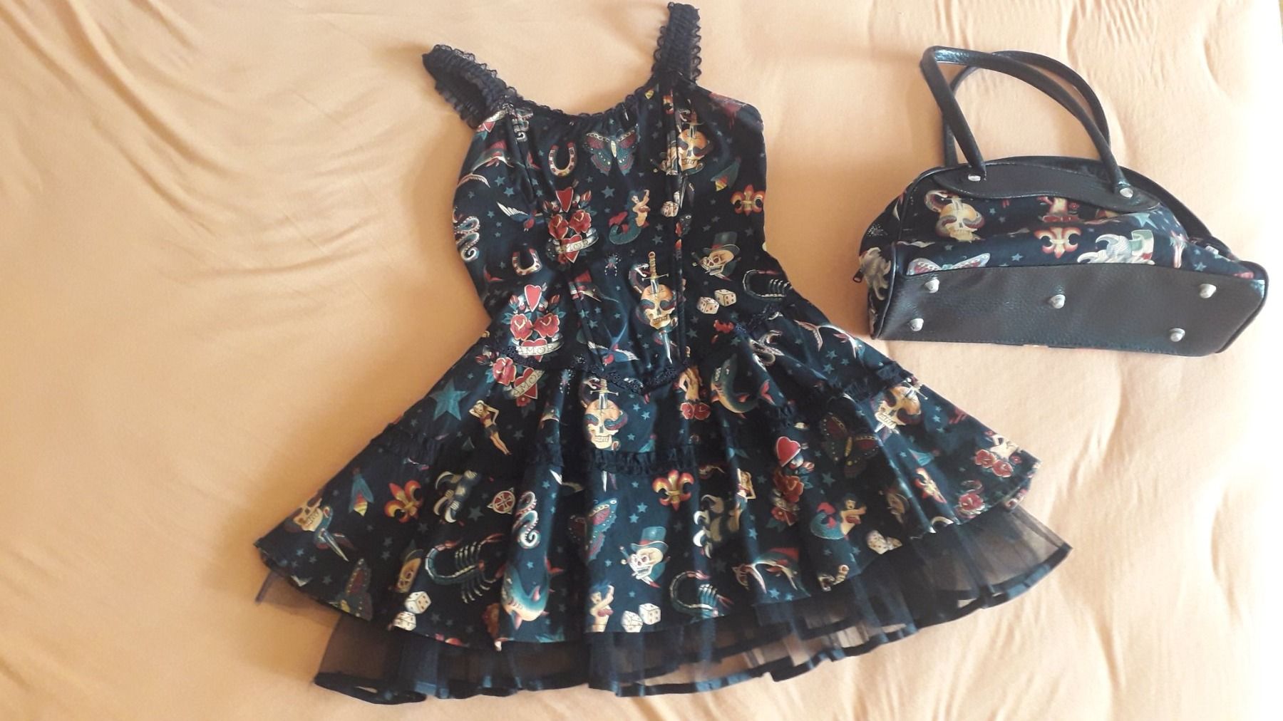 Lotti di vestiti: Rockabilly Kleid mit Tasche XS max. S – Usato da Muolen venduto da Schmetterling2019 1