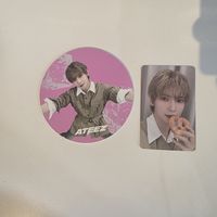 ateez yeosang  coaster + photocard official cafe event