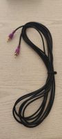 Câble audio RCA noir connecteurs dorés violet