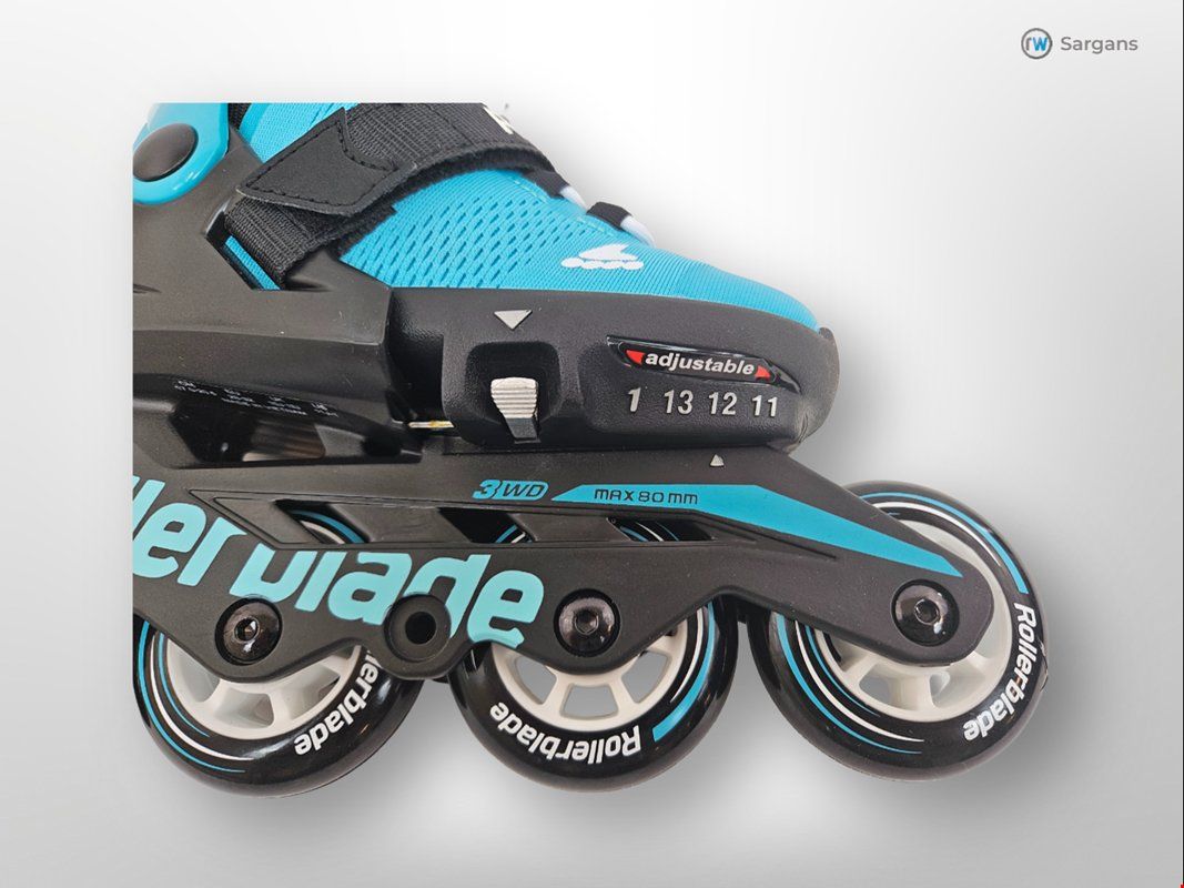 Pattini in linea & Pattini a rotelle: ROLLERBLADE Microblade 28-32, Blau / Inlineskates – Nuovo (secondo la descrizione) da Sargans venduto da Restwert_Sargans 2