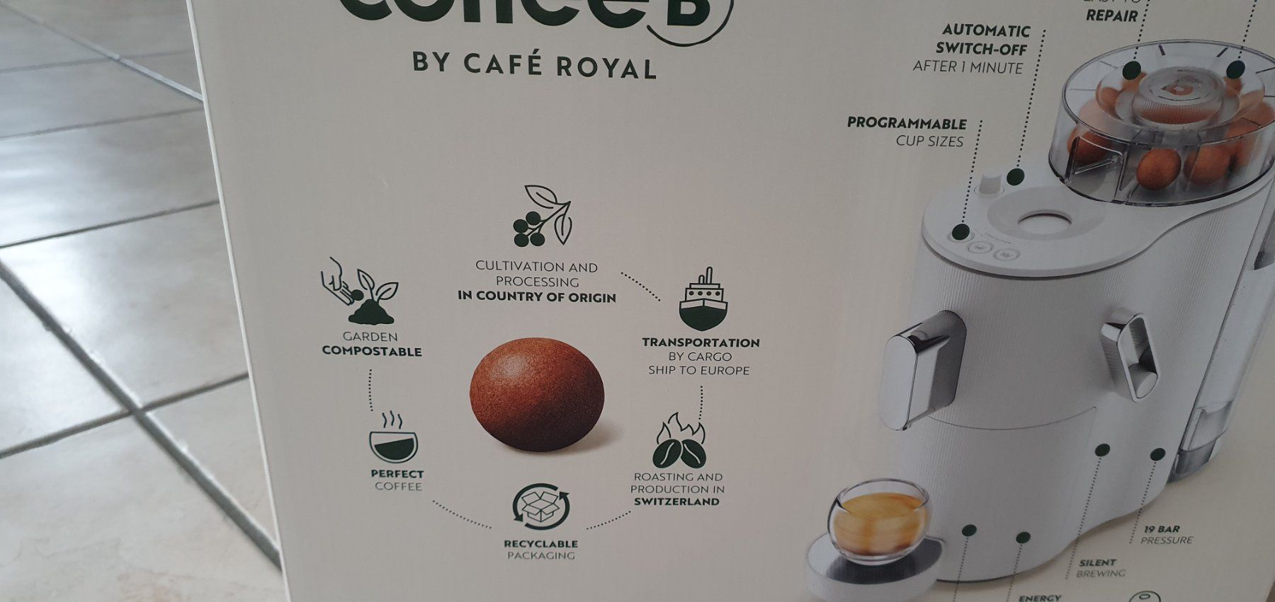 Macchine per caffè & Macchine per espresso: Machine à café Coffee B white avec capsules – Nuovo e nell'imballaggio originale da Moutier venduto da mai_pq7w 5