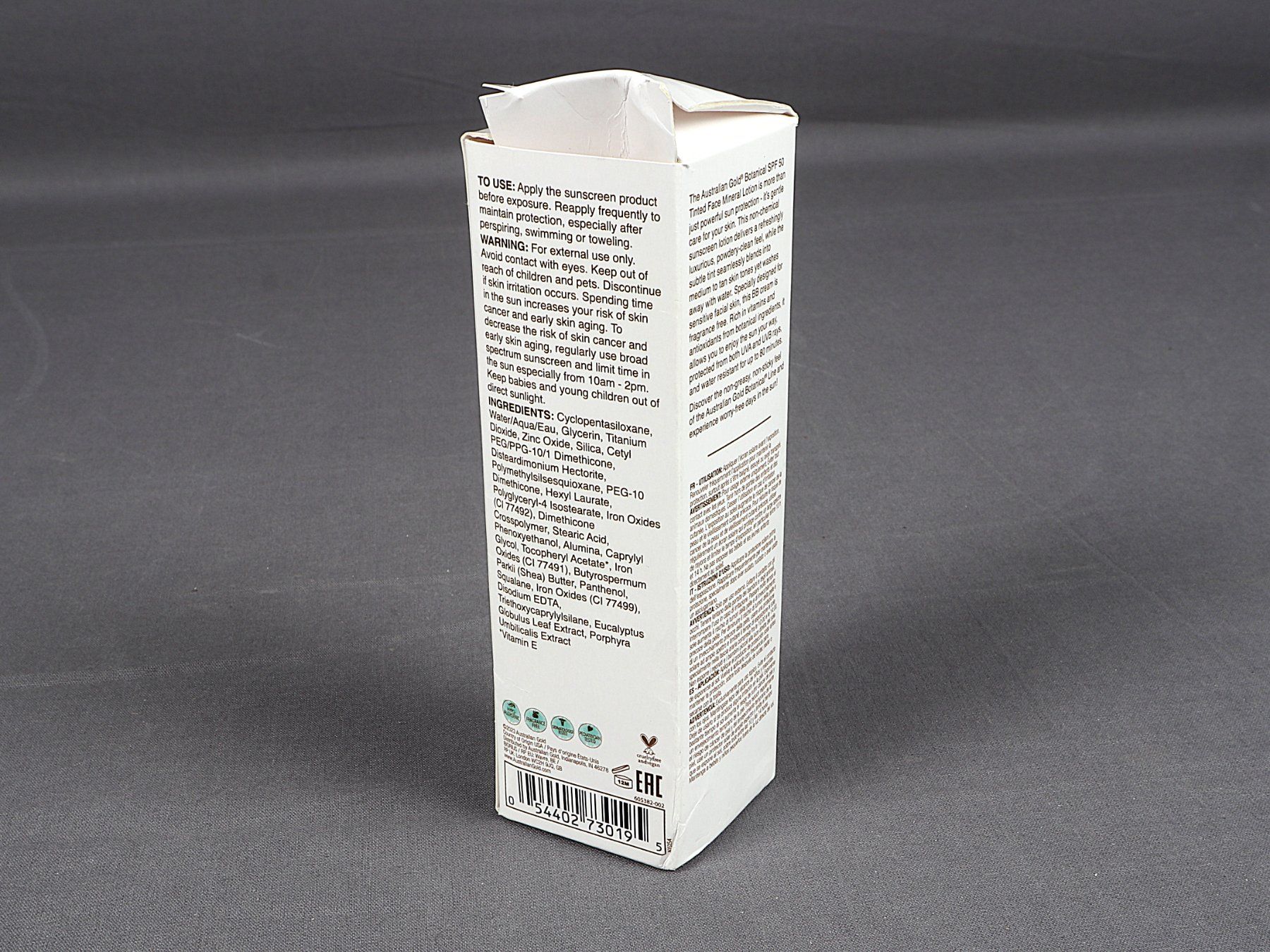 Protection solaire: AUSTRALIANGOLD Botanical sunscreen 50 – Neuf (Voir description) à Steinen par Restwert_Steinen 4