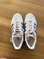 Adidas Gazelle, Bold (Beige/Hellrosa mit blauen Streifen)