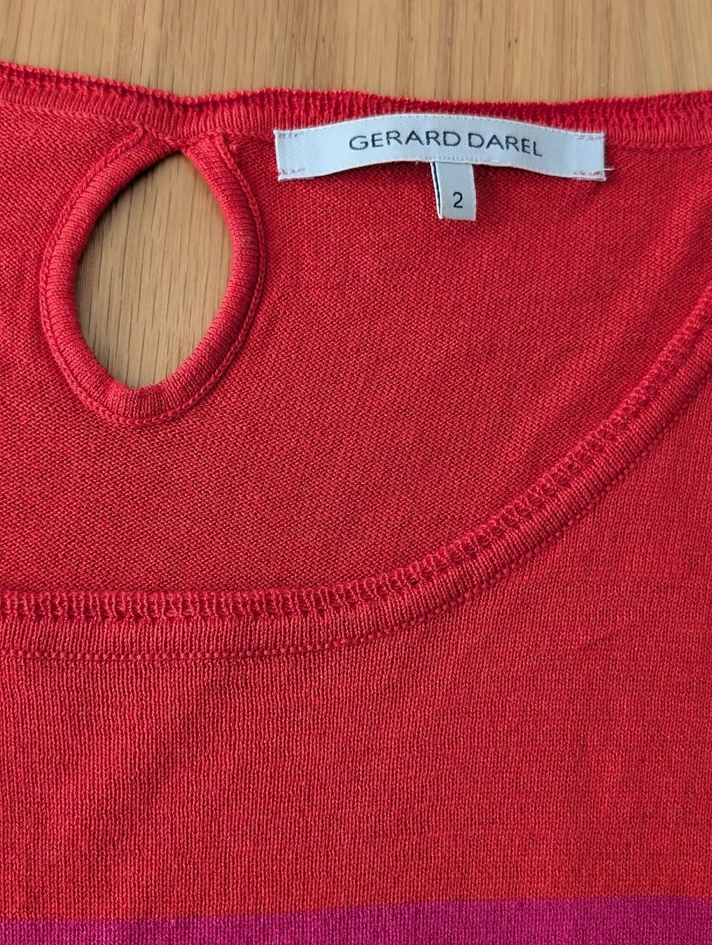 Gérard Darel Maglioni & Felpe: Gerard Darel Pullover aus Seide Gr. S, pink/orange gestreift – Usato da Basel venduto da an_v7yj 1
