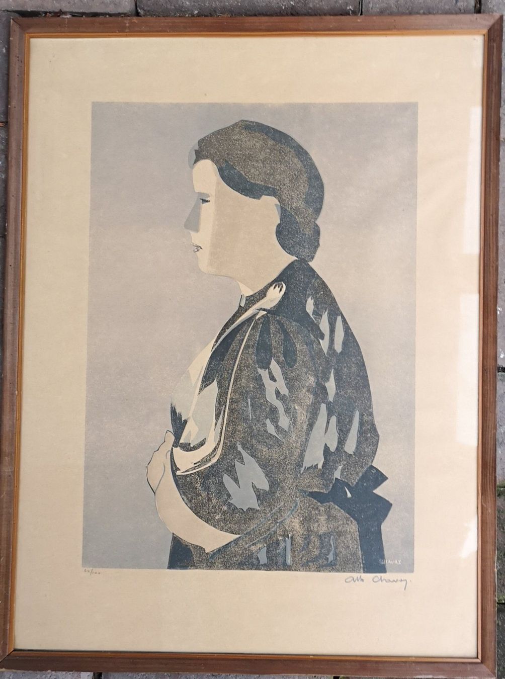 Incisioni: Grande linogravure d'Albert Chavaz rare – Usato da Conthey venduto da Cathlouz