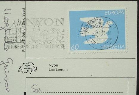 Cartoline postali: 6-Bild-AK NYON – Usato da Jona venduto da philajona 1