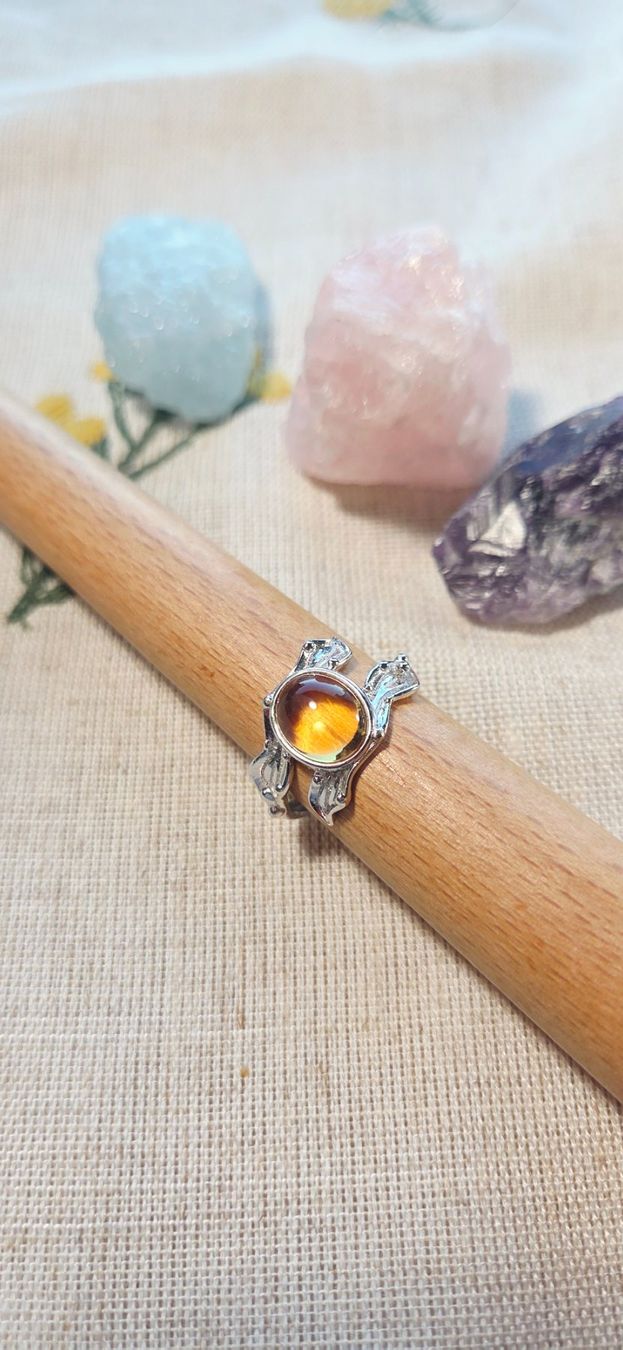Anelli: NEW - S925 Citrine Ring (Adjustable) – Nuovo (secondo la descrizione) da Zürich venduto da cin_wcf6 2