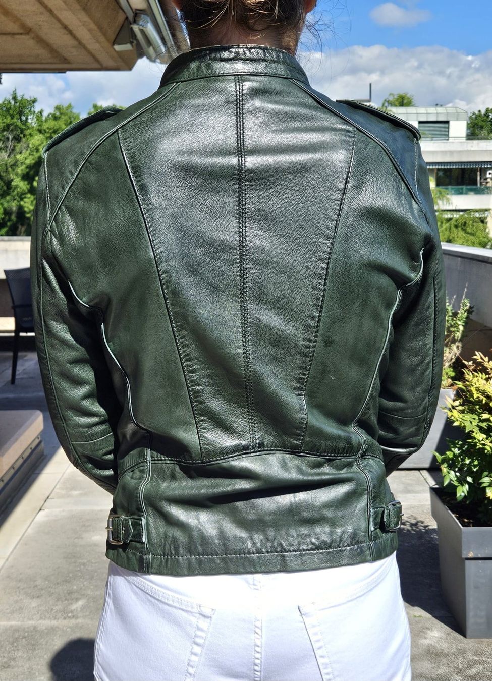Giacche: Blouson cuir vert – Usato da Genève venduto da celima48 3