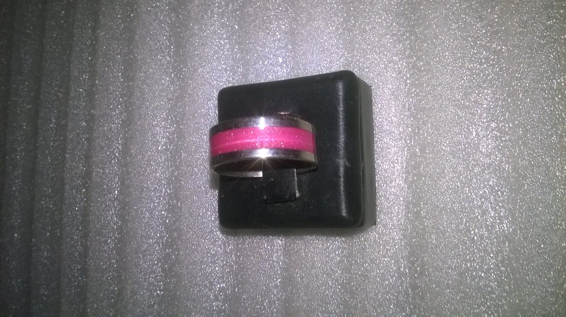 Anelli: ring edelsthal,,silber farbe und roserot farbe – Nuovo (secondo la descrizione) da Basel venduto da bijoutrie_4 3
