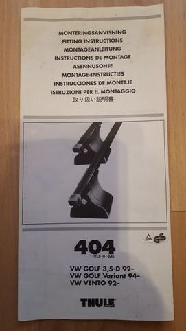 Thule Portapacchi: Golf Grundträger Thule 404 – Nuovo (secondo la descrizione) da winterthur venduto da zoro011 3