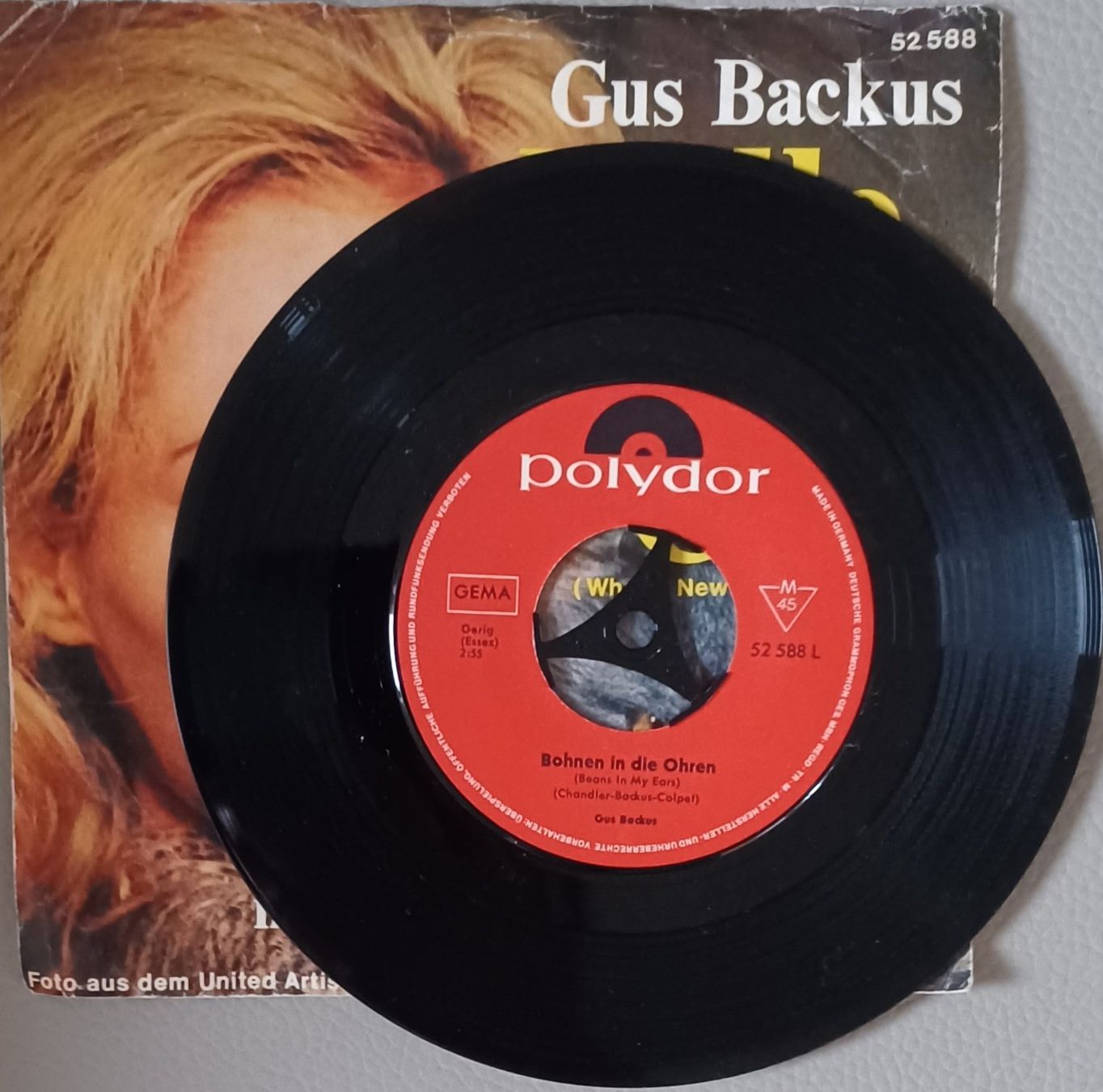 Dischi in vinile: 2× 7" Single Gus Backus 1965/70 – Usato da Hägendorf venduto da Plattenhardt 4