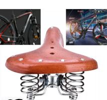 +Rindsleder Fahrradsattel braun Retro Fah
