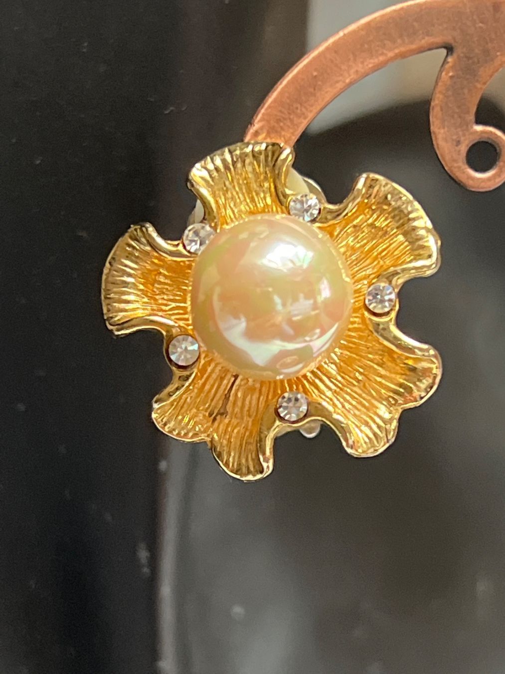 Orecchini pendenti & Orecchini a lobo: Schöne Ohrclip vergoldet – Usato da Seon venduto da Sunny-Schmuck78 2