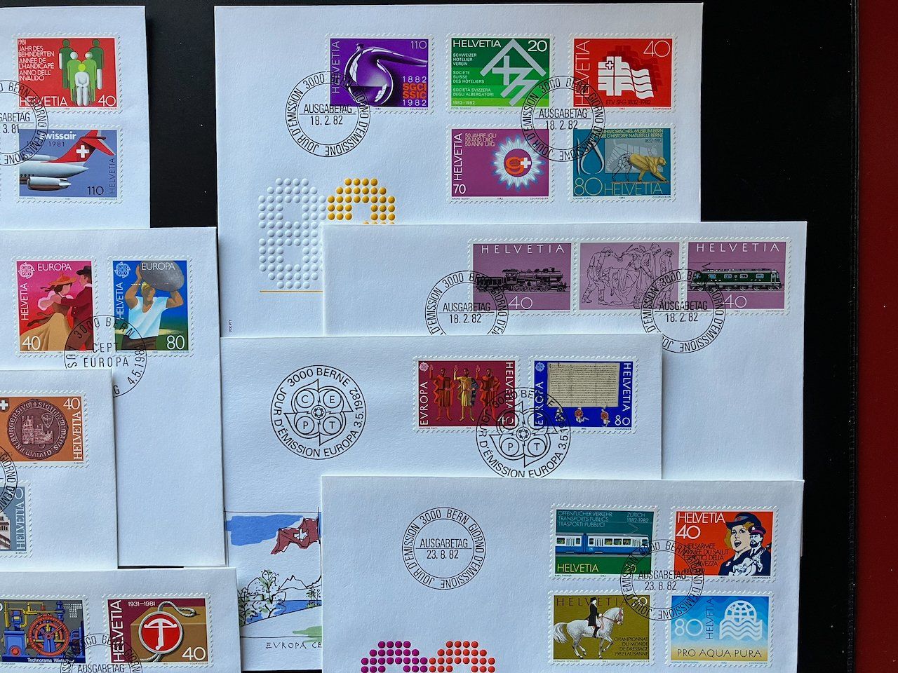 Alle Briefmarken: FDC 1980-82 komplett – Gebraucht aus Nesslau von zueri6 5