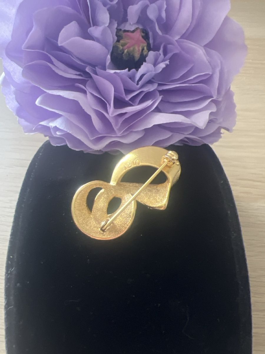 Spille & Fermagli: Schöne Brosche vergoldete  – Nuovo (secondo la descrizione) da Seon venduto da Sunny-Schmuck78 2