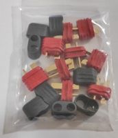 Set T-Deans Stecker - 5 Stecker & 5 Buchsen mit Kappen