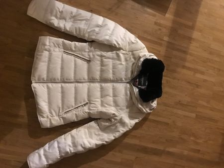 Daunenjacke, weiss, neuwertig