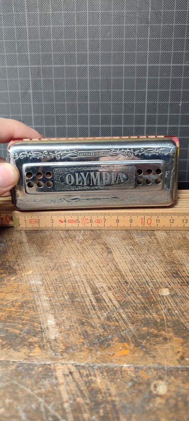 Musikinstrumente: Wunderschöne alte OLYMPIA  Mundharmonika – Gebraucht aus Gelterkinden von MYSTOREFORYOU4460 7
