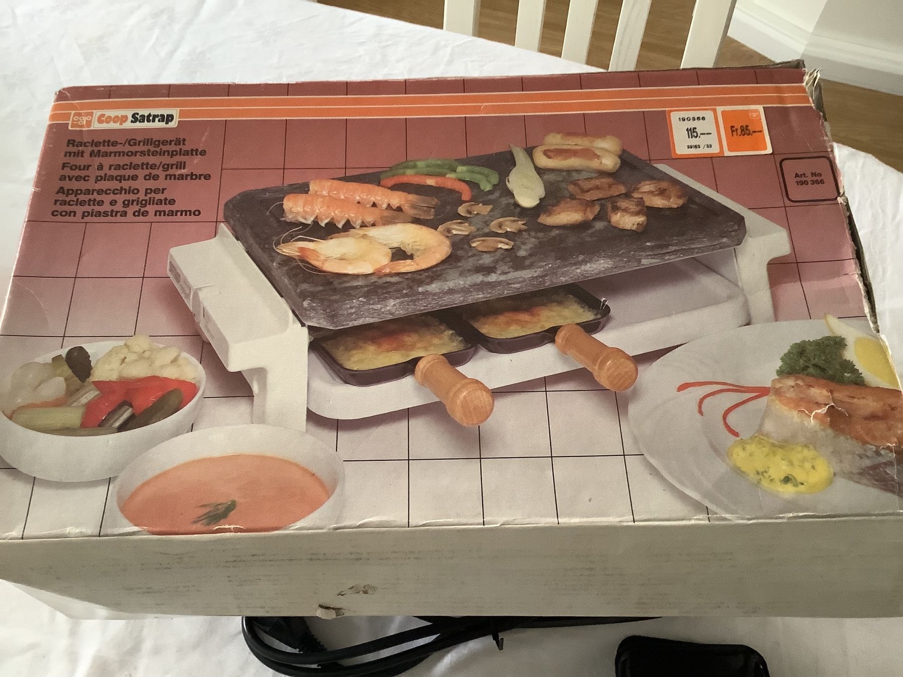Mio Star Elettrodomestici da cucina: Satrap Raclogrill mit Steinplatte und 6 Pfännchen, Top! – Nuovo (secondo la descrizione) da Wädenswil venduto da Jsi.Z01 5