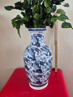 Vase chinois motis poissons