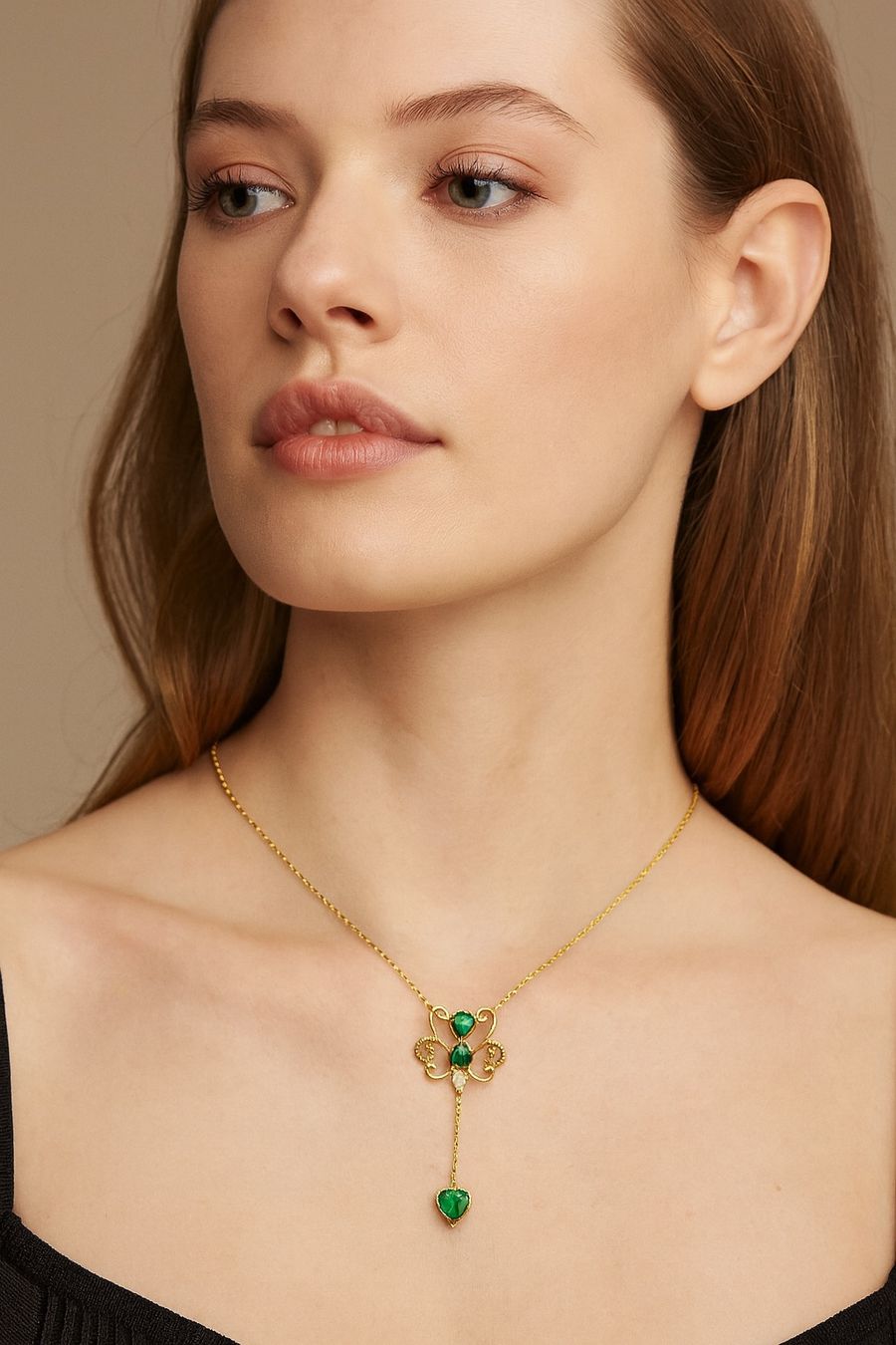 Anhänger: Emerald/ Smaragd Anhänger / 18k Gold – Neu und originalverpackt aus Sarnen von Yingsperlen1 2