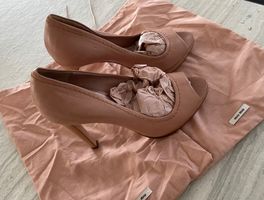 Original MIU MIU Pumps, Grösse 37, Farbe nude