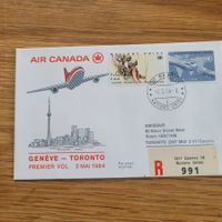Luftpost Genève Toronto 1984