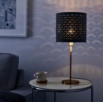 Table lamp gold/black Ø 25 cm x H 46cm
